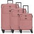 Essentials 12 THREE SET 4 Rollen Kofferset 3-teilig mit Dehnfalte Variante rose Essentials 12 THREE SET 4 Rollen Kofferset 3-teilig mit Dehnfalte Variante rose