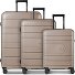  Essentials 11 4 Rollen Kofferset 3-teilig mit Dehnfalte Variante taupe