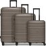  Essentials 11 4 Rollen Kofferset 3-teilig mit Dehnfalte Variante taupe