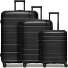  Essentials 11 4 Rollen Kofferset 3-teilig mit Dehnfalte Variante black