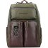  Harper Rucksack RFID Leder 46 cm Laptopfach Variante green-dark brown