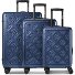  Florence 4 Rollen Kofferset 3-teilig mit Dehnfalte Variante navy