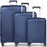  Vienna 4 Rollen Kofferset 3-teilig mit Dehnfalte Variante navy blue