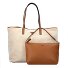  Victtoria Shopper Tasche 40 cm Variante natural-cognac