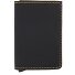 Slimwallet Matte Kreditkartenetui Geldbörse RFID Leder 6,5 cm Variante black - ochre Slimwallet Matte Kreditkartenetui Geldbörse RFID Leder 6,5 cm Variante black - ochre
