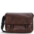  Memphis Aktentaschen Messenger Leder 38 cm Laptopfach Variante dark brown