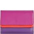  Double Flap Wallet Geldbörse Leder 13 cm Variante sangria multi