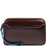  Blue Square Clutch Geldbörse Leder 21 cm Variante mahogany