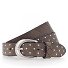  Lilou Nietengürtel Leder Variante grau taupe | 100 cm
