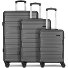  New York 2.0 4 Rollen Kofferset 3-teilig Variante black-metallic