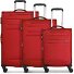Chicago 4 Rollen Kofferset 3-teilig mit Dehnfalte Variante dark-red Chicago 4 Rollen Kofferset 3-teilig mit Dehnfalte Variante dark-red