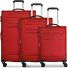  Chicago 4 Rollen Kofferset 3-teilig mit Dehnfalte Variante dark-red