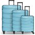  Travel 4 Rollen Kofferset 3-teilig mit Dehnfalte Variante glacier blue metallic