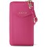  Bologna Leather Zip-Around Geldbörse Handytasche Leder 19 cm Variante hot pink