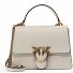  Love One Handtasche Leder 25 cm Variante bianco seta-antique gold