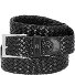  Business Flechtgürtel Leder Variante black | 95 cm