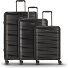  Essentials 10 3-SET 4 Rollen Kofferset 3-teilig Variante black-metallic 2