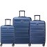  Air Armour 4 Rollen Kofferset 3-teilig mit Dehnfalte Variante nachtblau