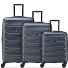  Meteor 4 Rollen Kofferset 3-teilig mit Dehnfalte Variante ocean blue