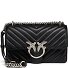  Love One Umhängetasche Leder 21 cm Variante nero-old silver