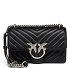  Love One Umhängetasche Leder 21 cm Variante nero-old silver