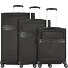 Beauhaven 4 Rollen Kofferset 3-teilig mit Dehnfalte Variante black Beauhaven 4 Rollen Kofferset 3-teilig mit Dehnfalte Variante black