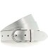  Gürtel Leder Variante silver | 85 cm