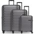  Collection 04 THE THREE SET + 4 Rollen Kofferset 3-teilig mit Dehnfalte Variante anthracite-metallic