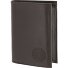  Leather Geldbörse RFID Schutz Leder 10 cm Variante braun-circle bloom