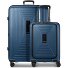  Essentials 14 4-Rollen Kofferset 2 tlg. Laptopfach mit Dehnfalte Variante dark blue metallic