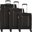  Blazing Ride 4 Rollen Kofferset 3-teilig mit Dehnfalte Variante black-grey