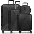  Essentials 14 4-Rollen Kofferset + Beautycase 4 tlg. mit Dehnfalte Variante black metallic