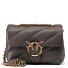 Love Puff Umhängetasche Leder 21 cm Variante grigio asfalto 1 - antique gold Love Puff Umhängetasche Leder 21 cm Variante grigio asfalto 1 - antique gold
