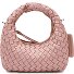  Greta Micro weave Handtasche Leder 20 cm Variante rose quartz