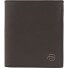  Black Square Geldbörse RFID Schutz Leder 8.5 cm Variante dark brown