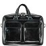  Blue Square Aktentasche Leder 39 cm Laptopfach Variante schwarz