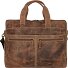  Vintage Aktentasche Leder 42 cm Laptopfach Variante brown