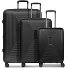  Essentials 14 4 Rollen Kofferset 3-teilig mit Dehnfalte Variante black metallic