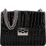 Roros Umhängetasche 21 cm Variante croco print black Roros Umhängetasche 21 cm Variante croco print black