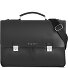  Valencia Aktentasche XL Leder 3-Hauptfächer 43 cm Laptopfach Variante black