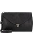  Fold Umhängetasche Leder 20 cm Variante schwarz