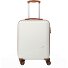 Bali 4 Rollen Kabinentrolley S 55 cm Variante weiss-cognac Bali 4 Rollen Kabinentrolley S 55 cm Variante weiss-cognac