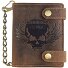 Vintage Skull Geldbörse Leder 10 cm Variante braun Vintage Skull Geldbörse Leder 10 cm Variante braun